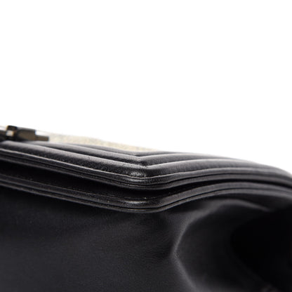Chanel Galuchat Stingray Small Boy Flap Black 9 of 17