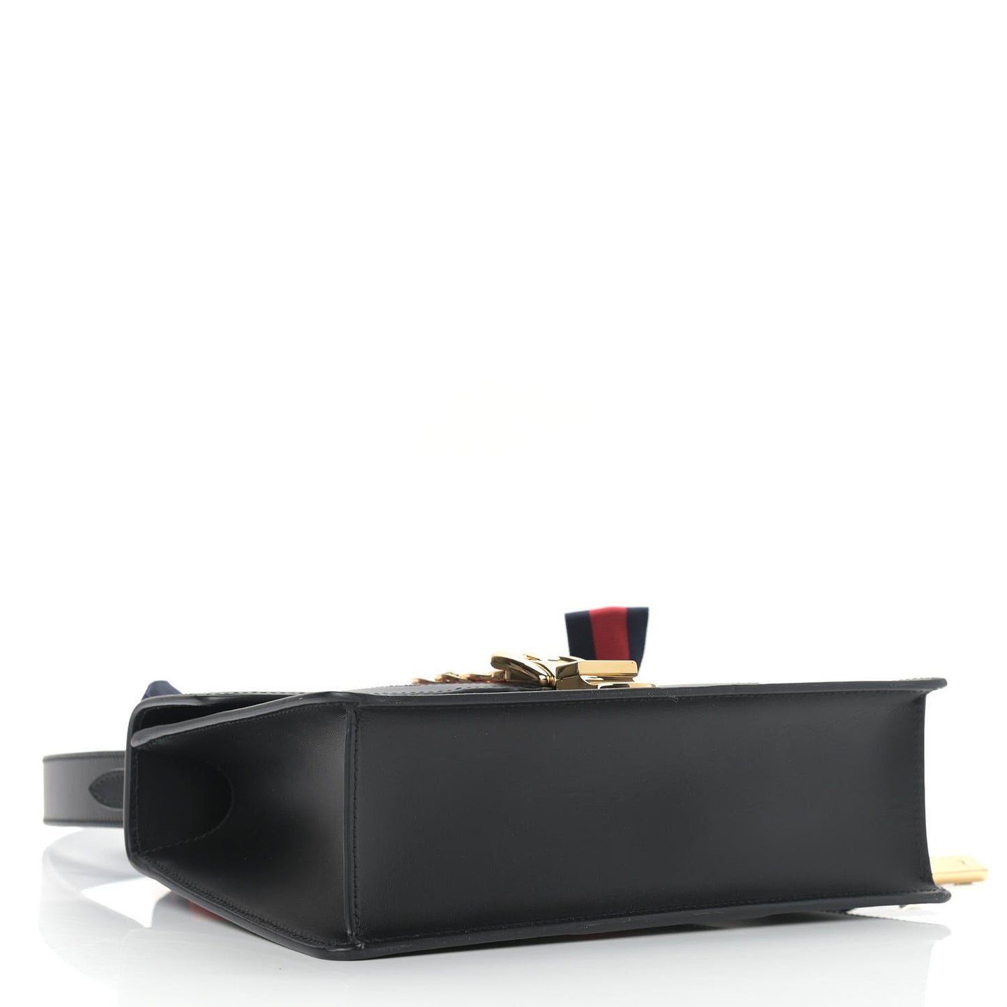 Calfskin Small Sylvie Shoulder Bag Black