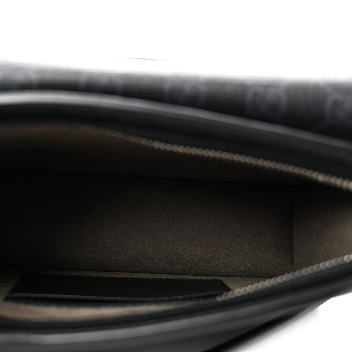 GG Supreme Monogram Canvas Interlocking G Belt Bag Black