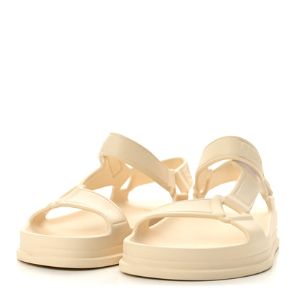 Fendi Rubber FF Sporty Hiker 25mm Sandals 38 Chalk 4 of 10