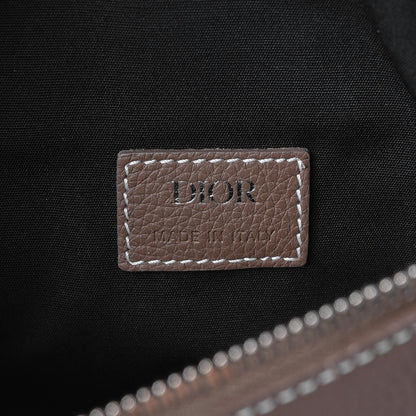 Christian Dior Grained Calfskin Saddle Bag Brown 6 of 7