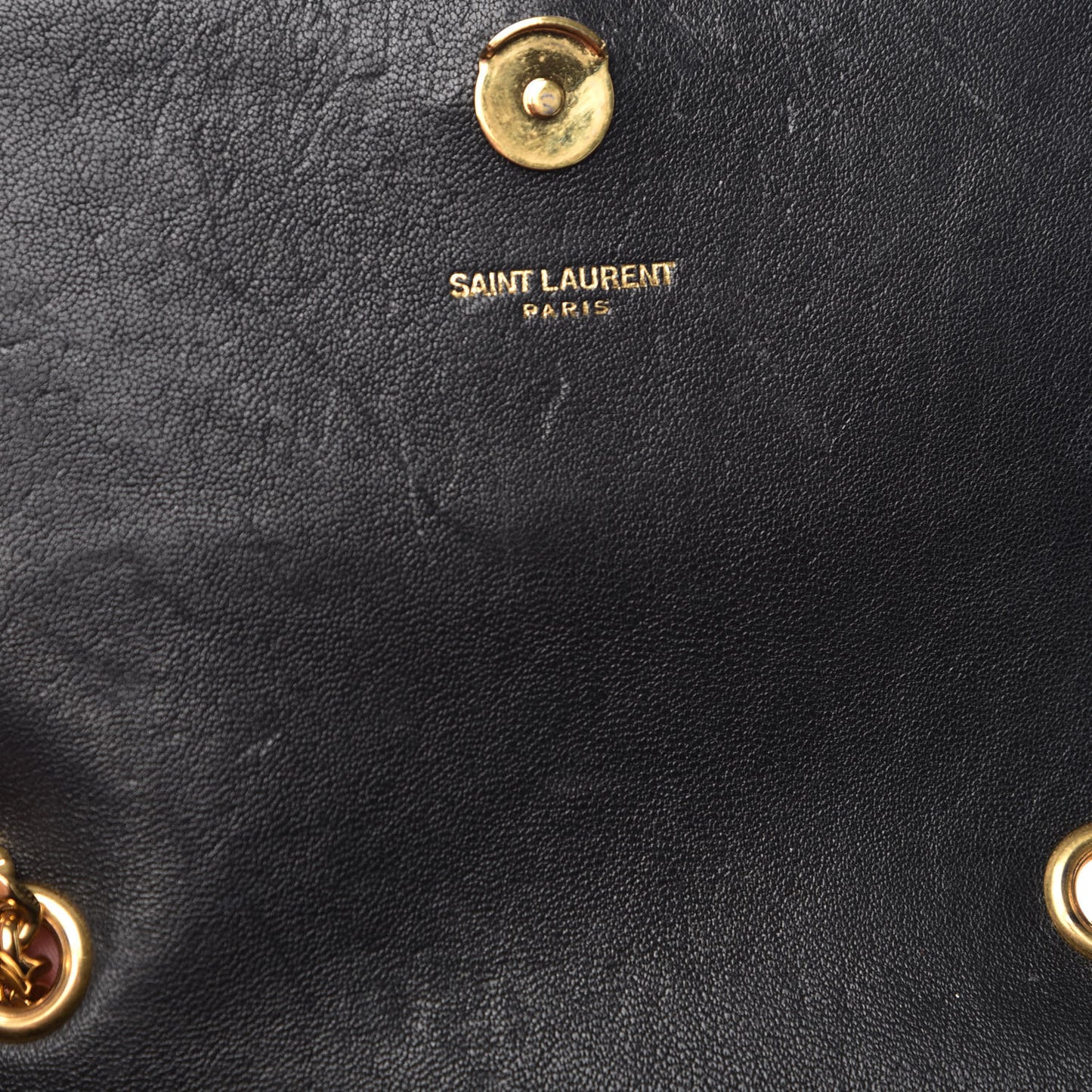 Calfskin Crystal Studded Small Classic Monogram Kate Tassel Satchel Black