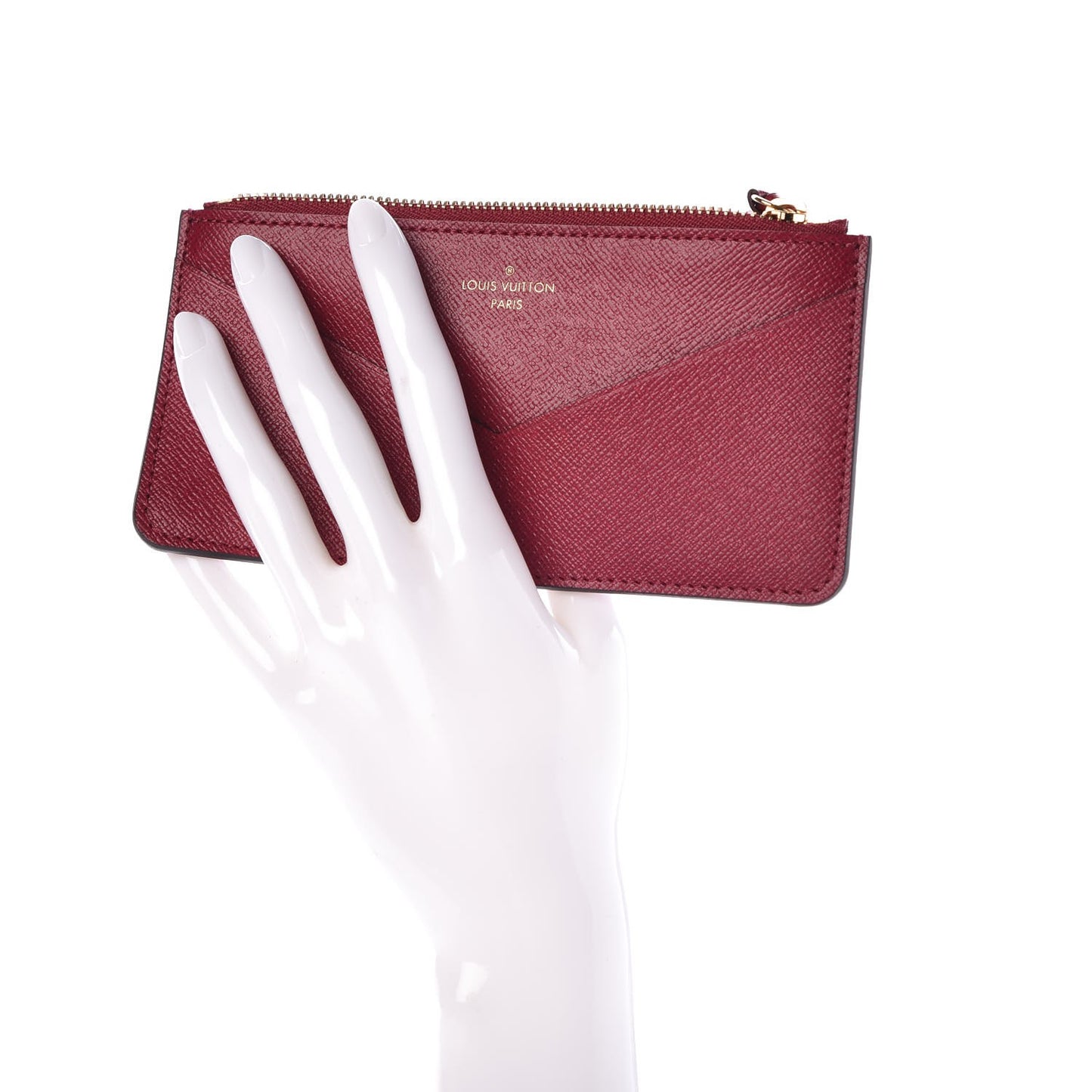Calfskin Jeanne Wallet Zippered Insert Fuchsia