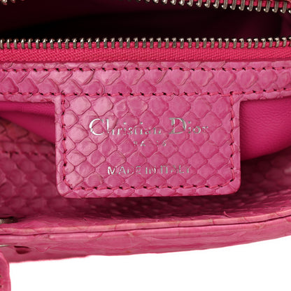 Christian Dior Snakeskin Medium Lady Dior Pink 6 of 13