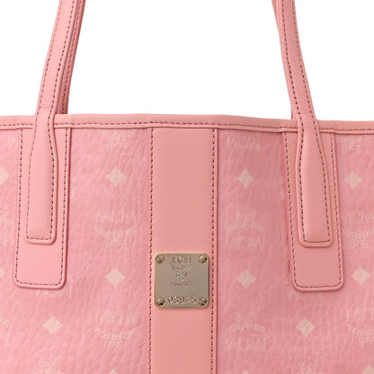 MCM Visetos Medium Liz Reversible Shopper Tote Blossom Pink 13 of 19