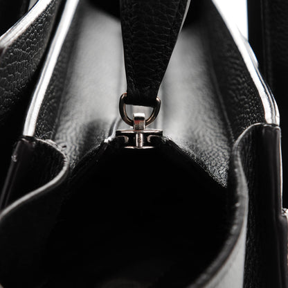 Celine Drummed Calfskin Mini Luggage Black 5 of 8