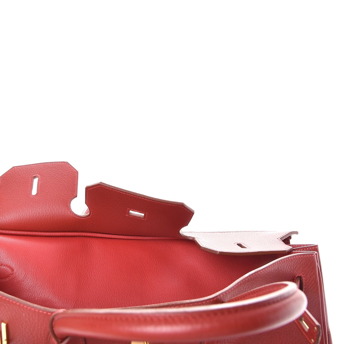 Taurillon Clemence Birkin 40 Rouge Casaque