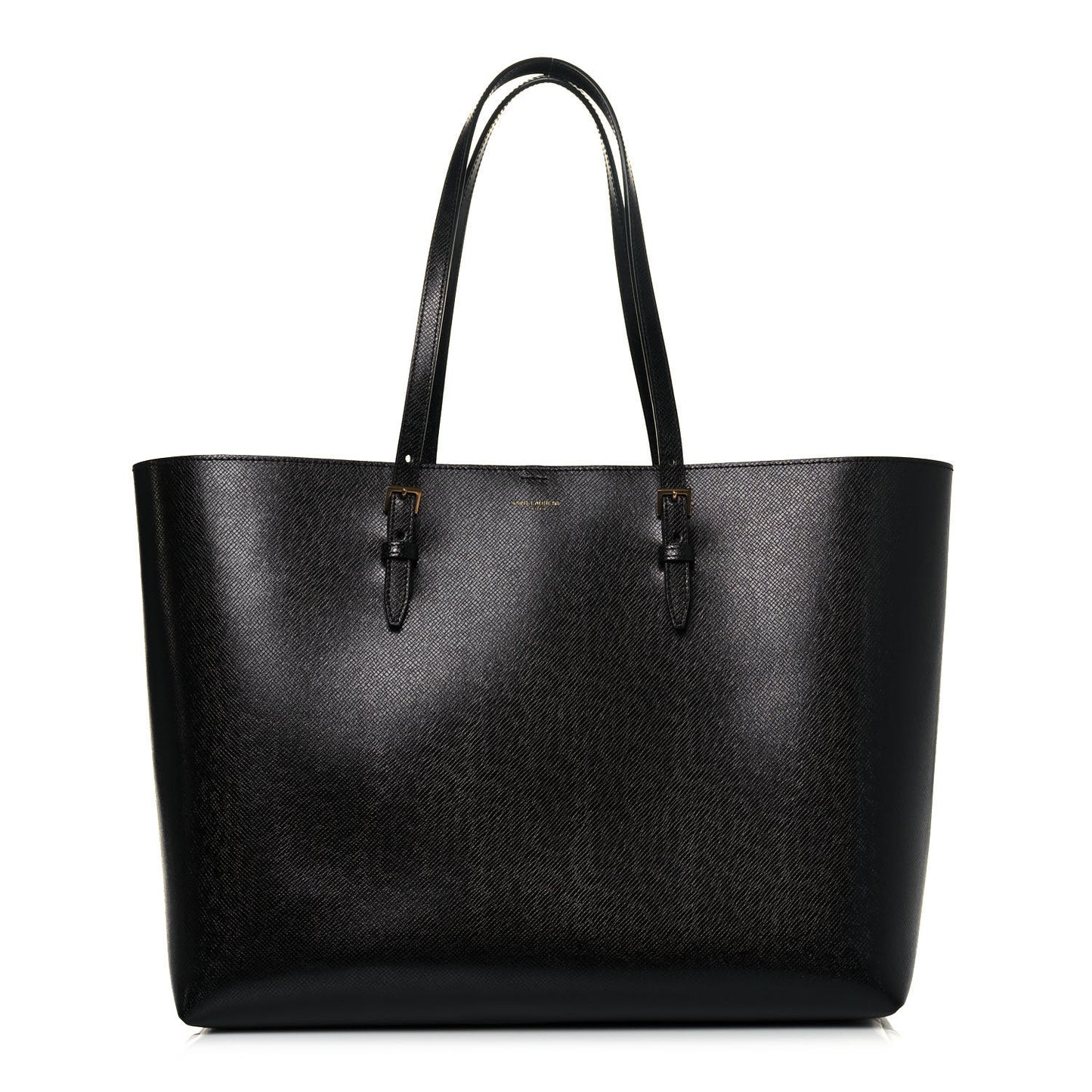 Calfskin Large Shopping Tote Black