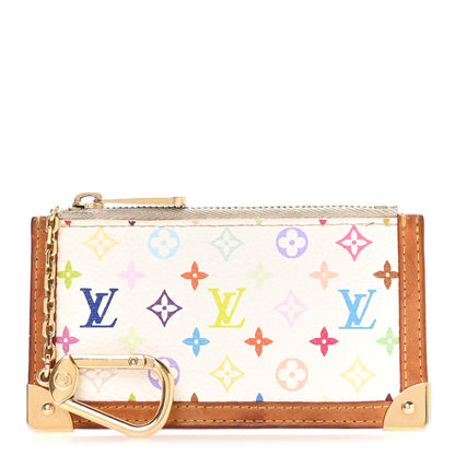Louis Vuitton Monogram Multicolor Key Pouch White 1 of 7