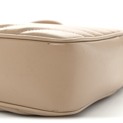 Saint Laurent Calfskin Matelasse Monogram Lou Camera Bag Dark Beige 19 of 25