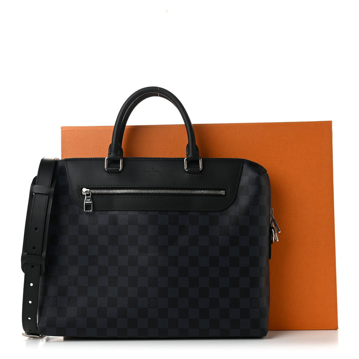 Damier Graphite Porte-Documents Jour