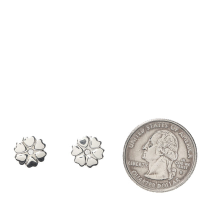 Tiffany Sterling Silver Diamond Paloma Picasso Crown Of Hearts Earrings 2 of 5