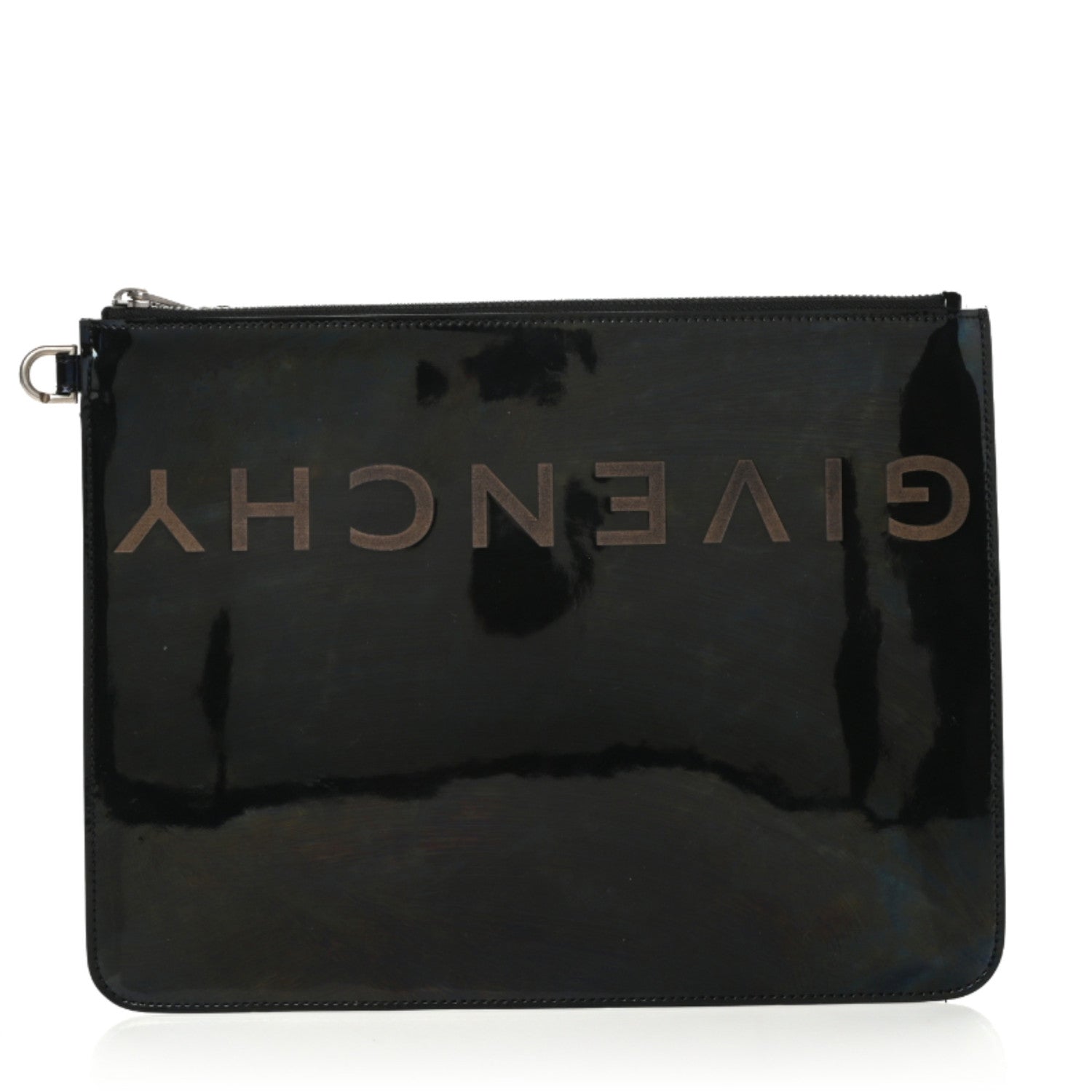 Givenchy Patent Logo Clutch Black 1 of 7