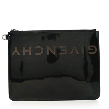 Givenchy Patent Logo Clutch Black 1 of 7