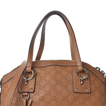 Gucci Guccissima Medium Top Handle Bag Light Brown 9 of 12