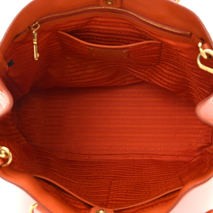 Prada Vitello Daino Tote Papaya 4 of 16
