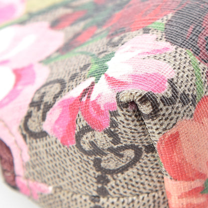 Gucci GG Supreme Monogram Blooms Small Pouch Cosmetic Case Beige Multicolor Dry Rose 9 of 11
