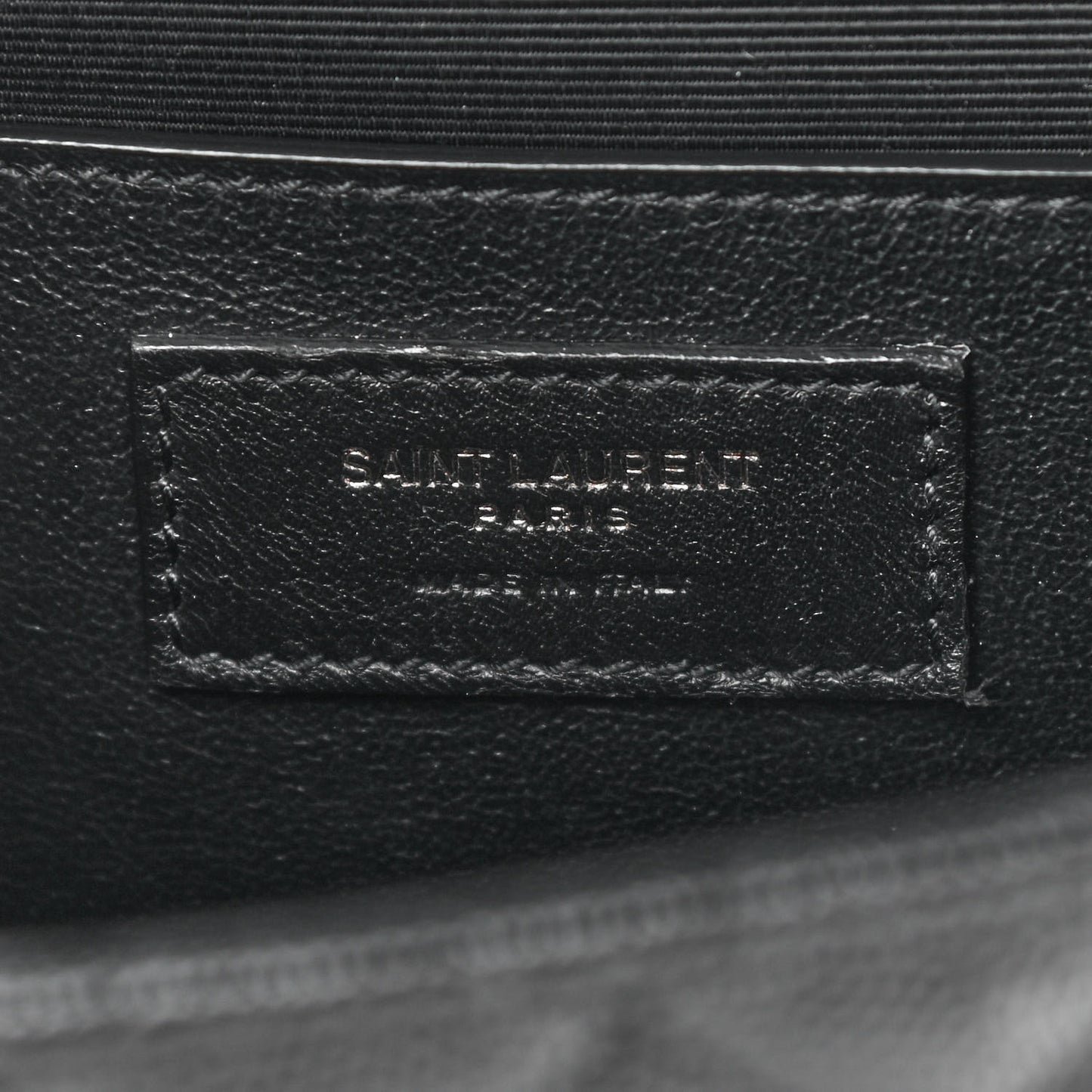 Grain De Poudre Textured Mixed Matelasse Triquilt Medium Monogram Satchel Black