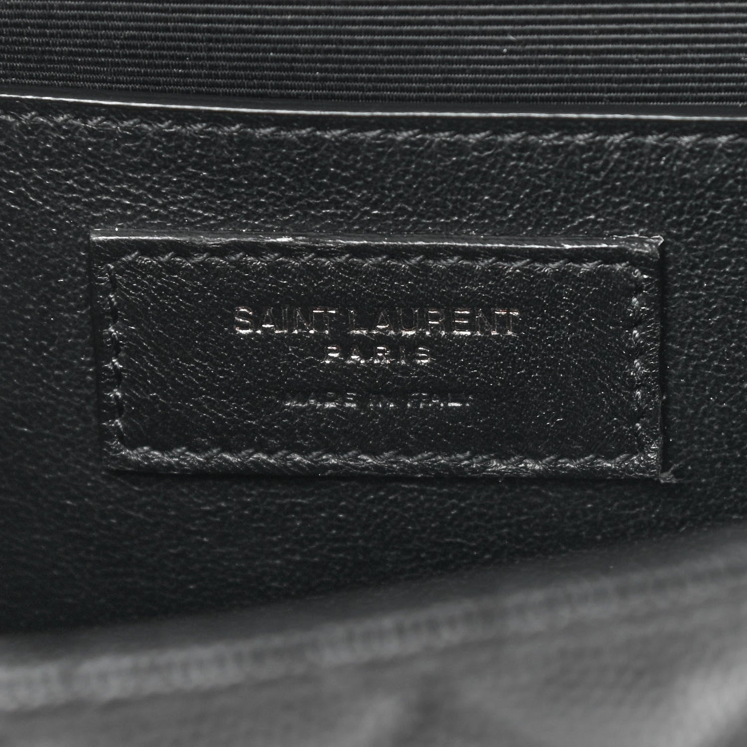 Saint Laurent Grain De Poudre Textured Mixed Matelasse Triquilt Medium Monogram Satchel Black 7 of 9