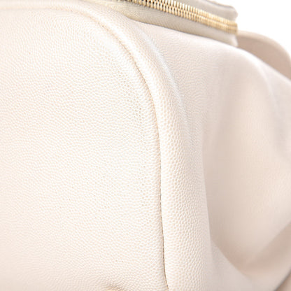Chanel Caviar Quilted Business Affinity Backpack White 10 of 10