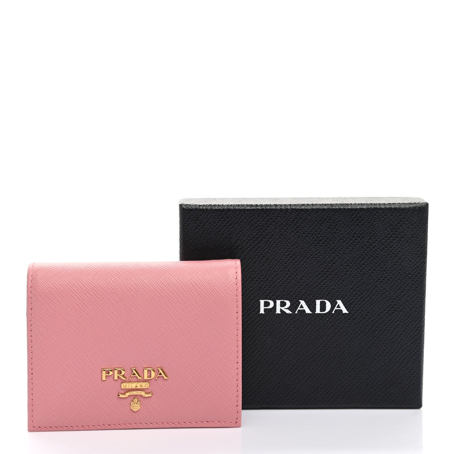 Saffiano Colour Metal Bi-Fold Wallet Petalo
