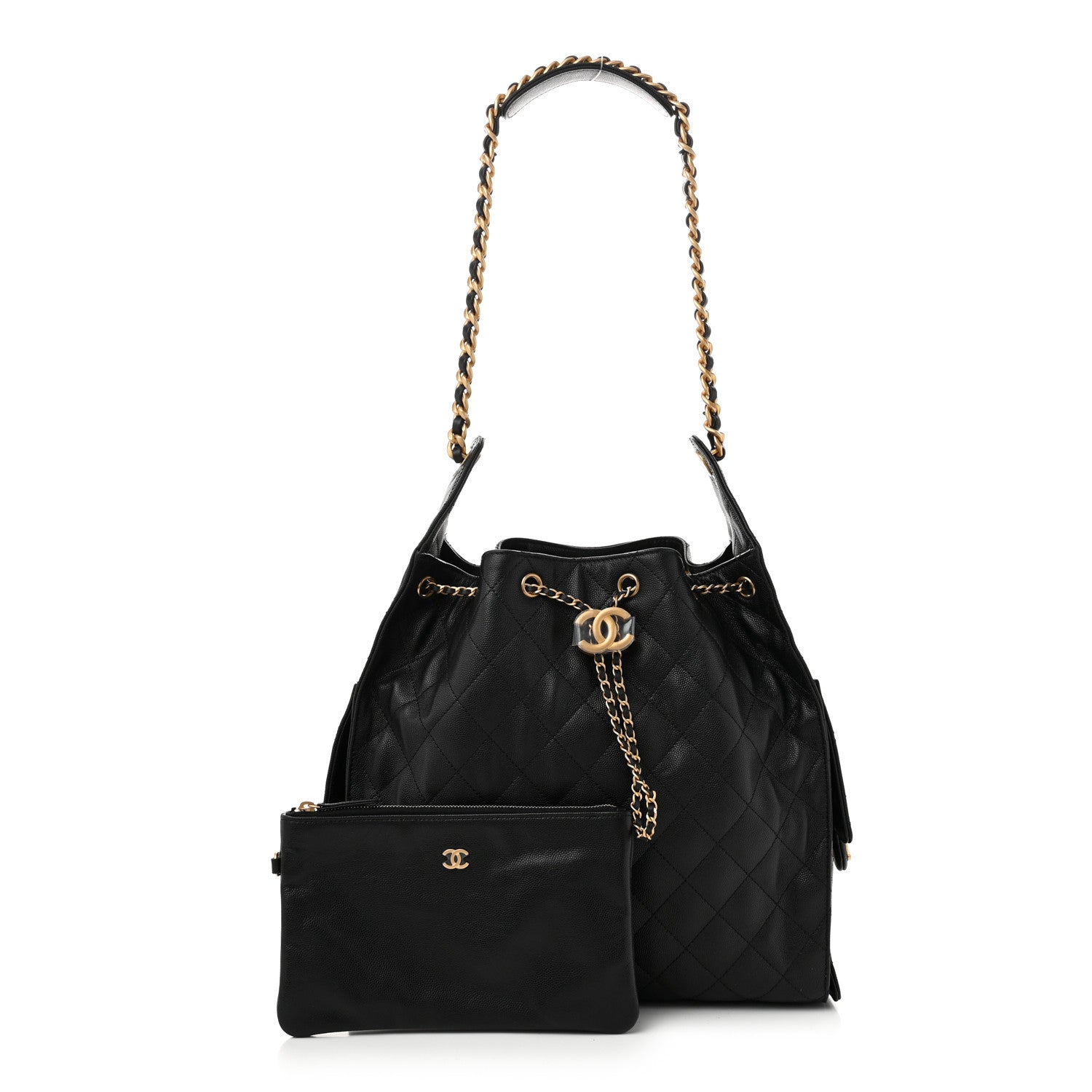 Chanel Caviar Quilted Medium Chanel 25 Handbag Black 3 of 12