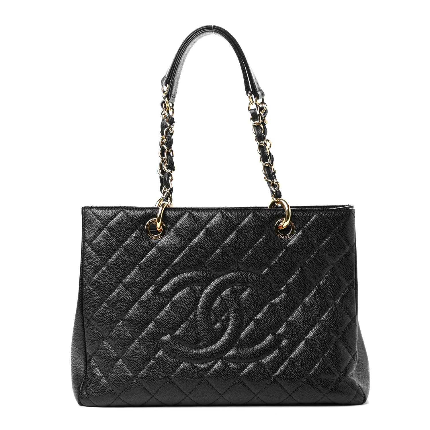 Chanel Caviar Quilted Grand Shopping Tote GST Black 1 of 10