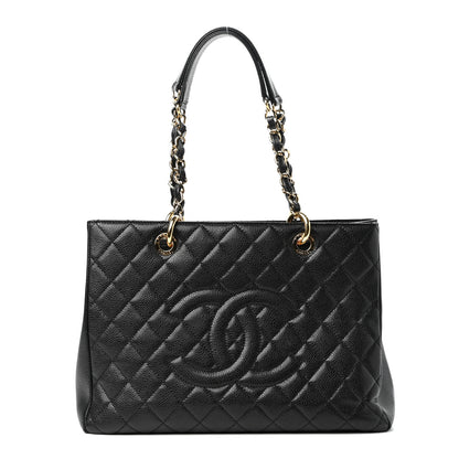 Chanel Caviar Quilted Grand Shopping Tote GST Black 1 of 10