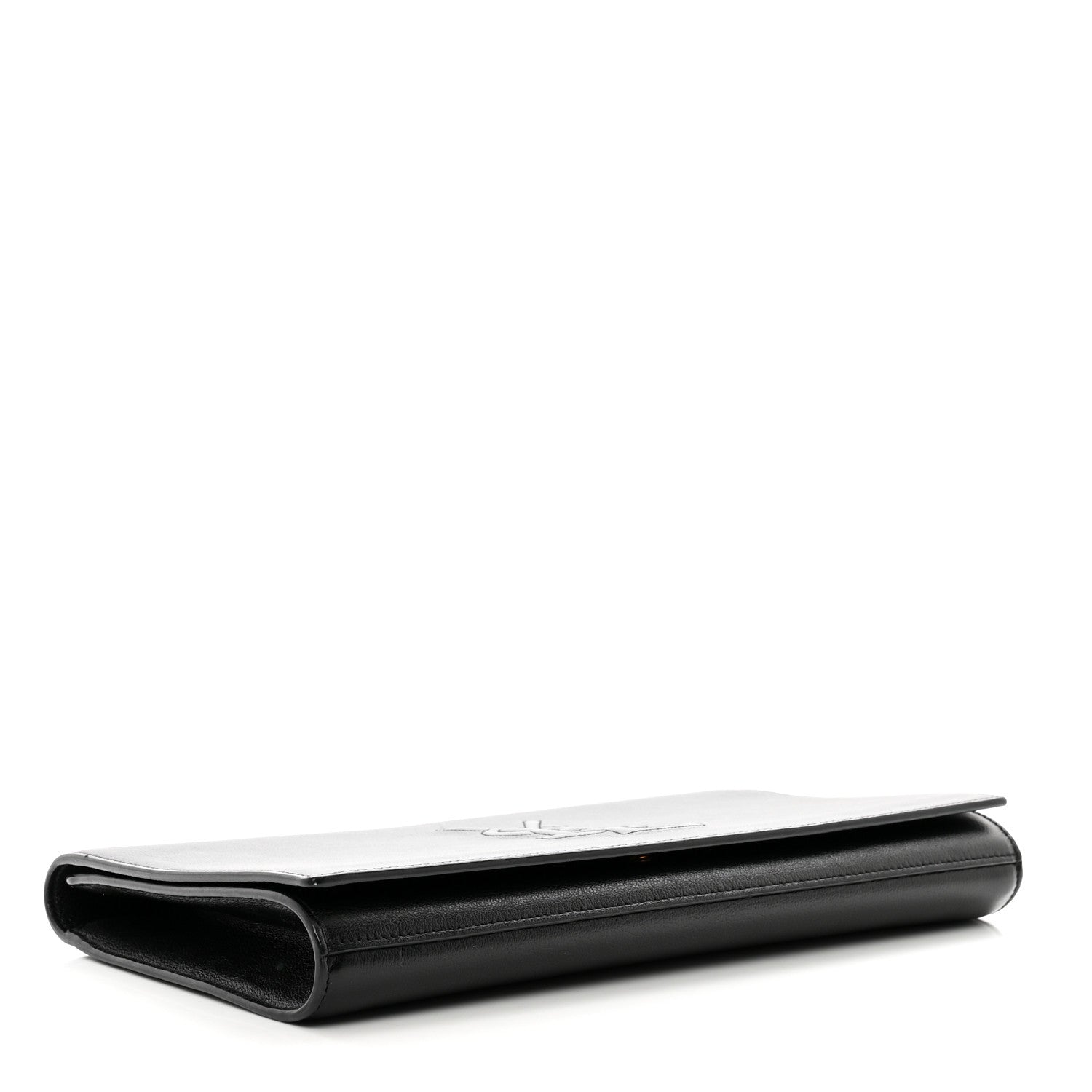 Saint Laurent Calfskin Monogram Large Belle De Jour Clutch Black 4 of 8