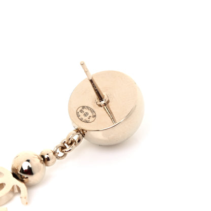 Chanel Metal CC Drop Earrings Gold 4 of 4