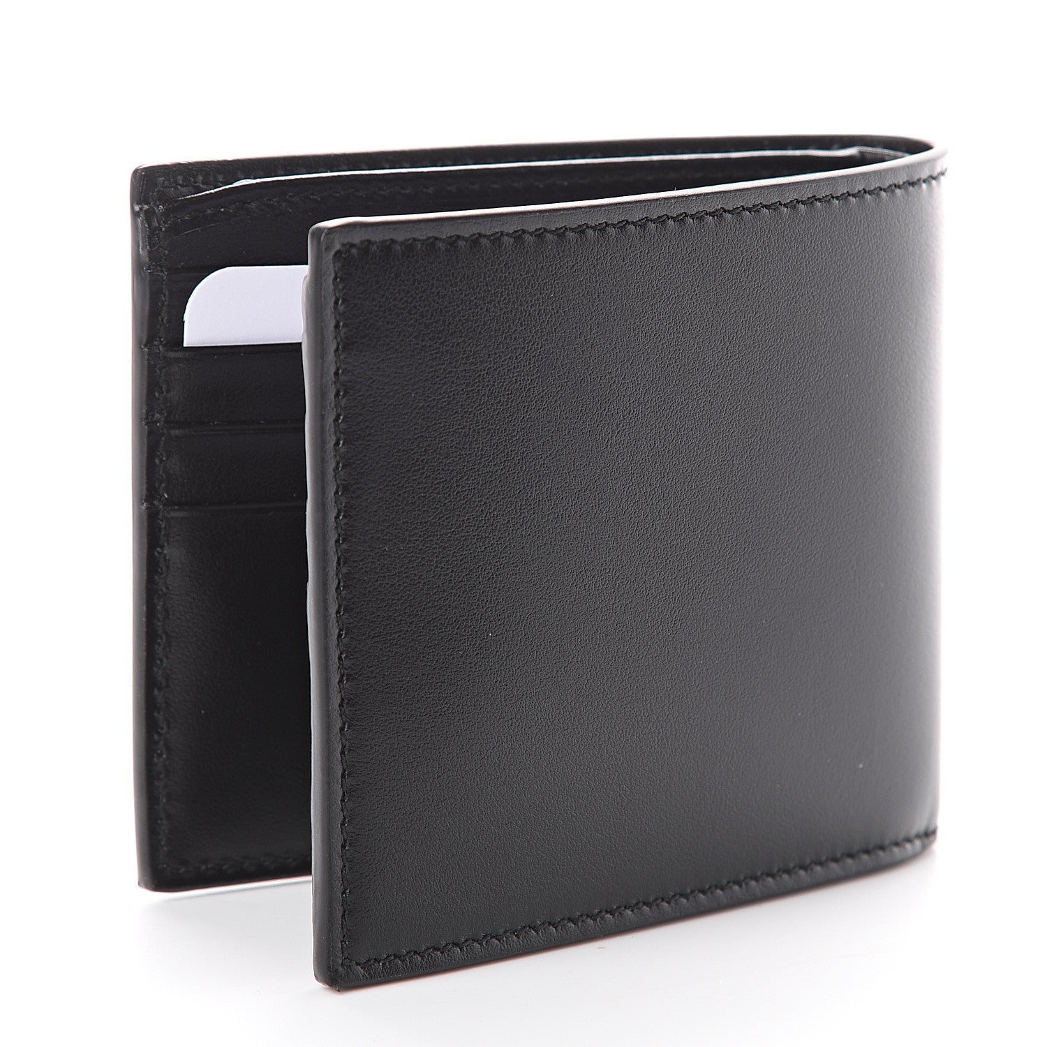 Gucci Plutone Calfskin Logo Bi-Fold Wallet Black 2 of 5