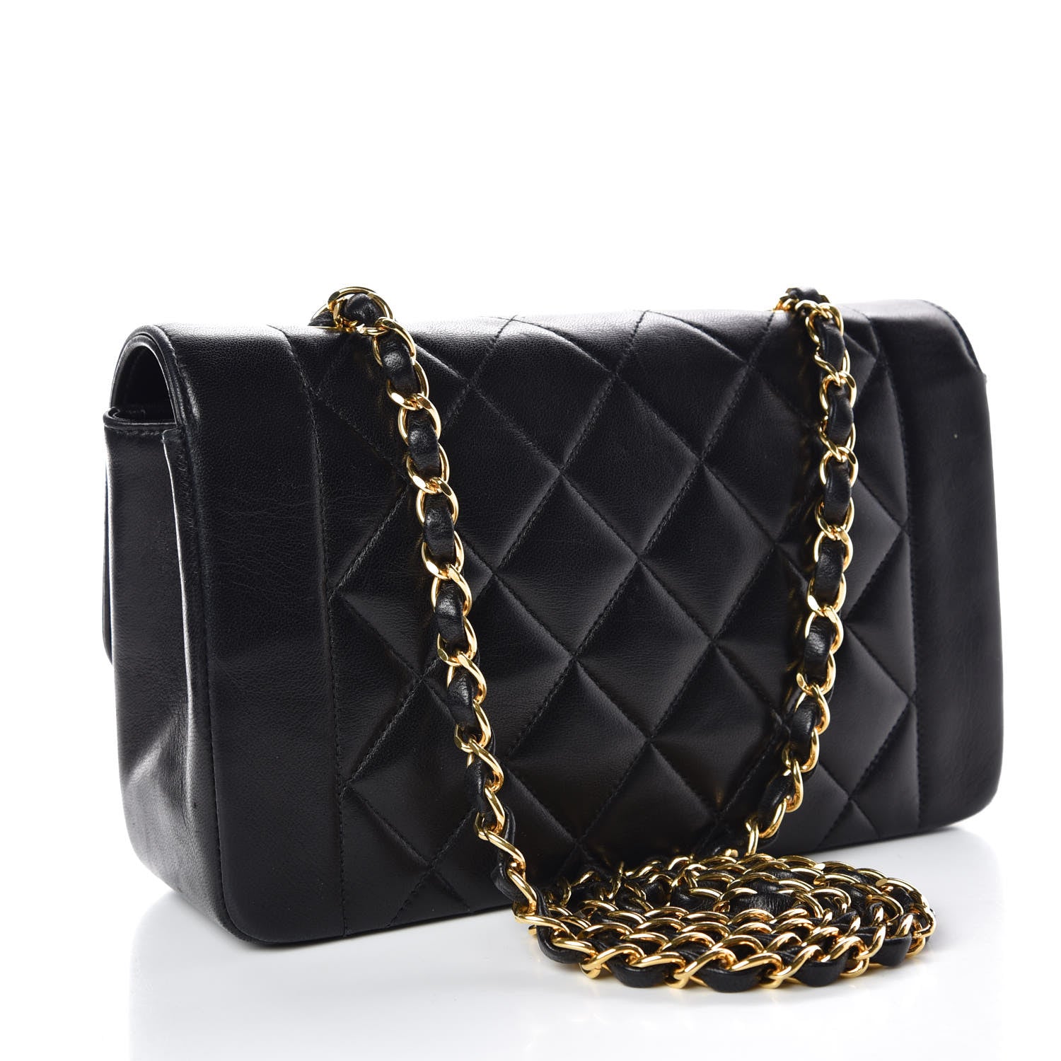 Chanel Lambskin Quilted Small Single Flap Black 3 of 11