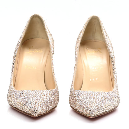 Christian Louboutin Suede Strass So Kate 85 Pumps 38.5 Gold 2 of 8