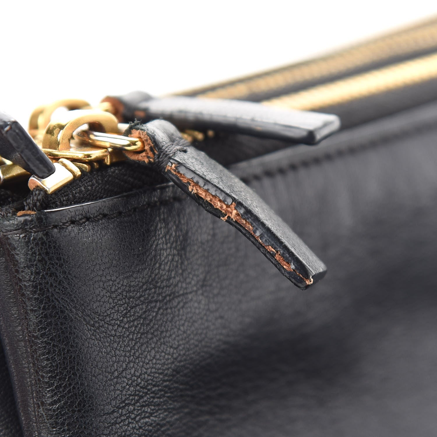 Celine Lambskin Large Trio Crossbody Bag Black 14 of 14