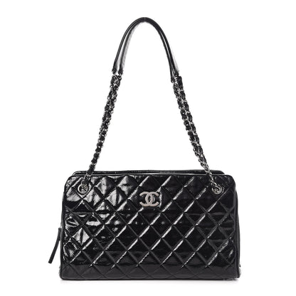 Chanel Patent Quilted Tote Black 1 of 12