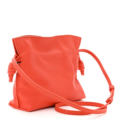 Loewe Calfskin Mini Flamenco Knot Clutch Orange 3 of 9