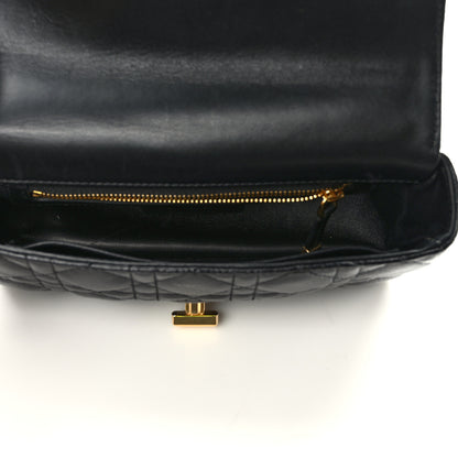Christian Dior Calfskin Cannage Small Caro Bag Black 4 of 14