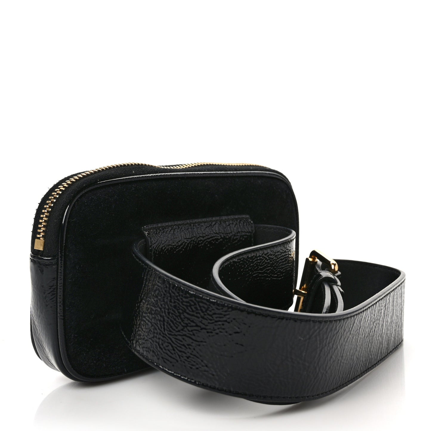 Suede Patent Ophidia Belted iPhone Case 75 30 Black