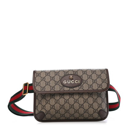 Gucci GG Supreme Monogram Neo Vintage Web Belt Bag Brown 1 of 10