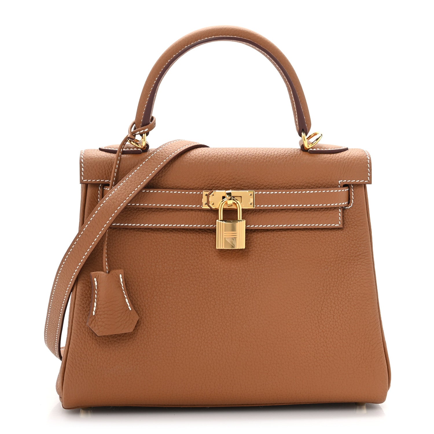Hermes Togo Kelly Retourne 25 Gold 1 of 10