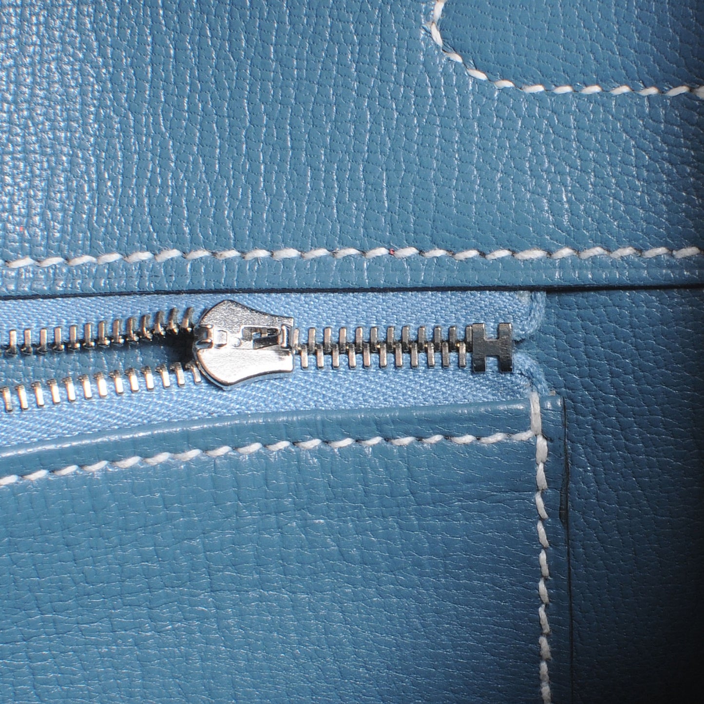 Taurillon Clemence Birkin 35 Blue Jean