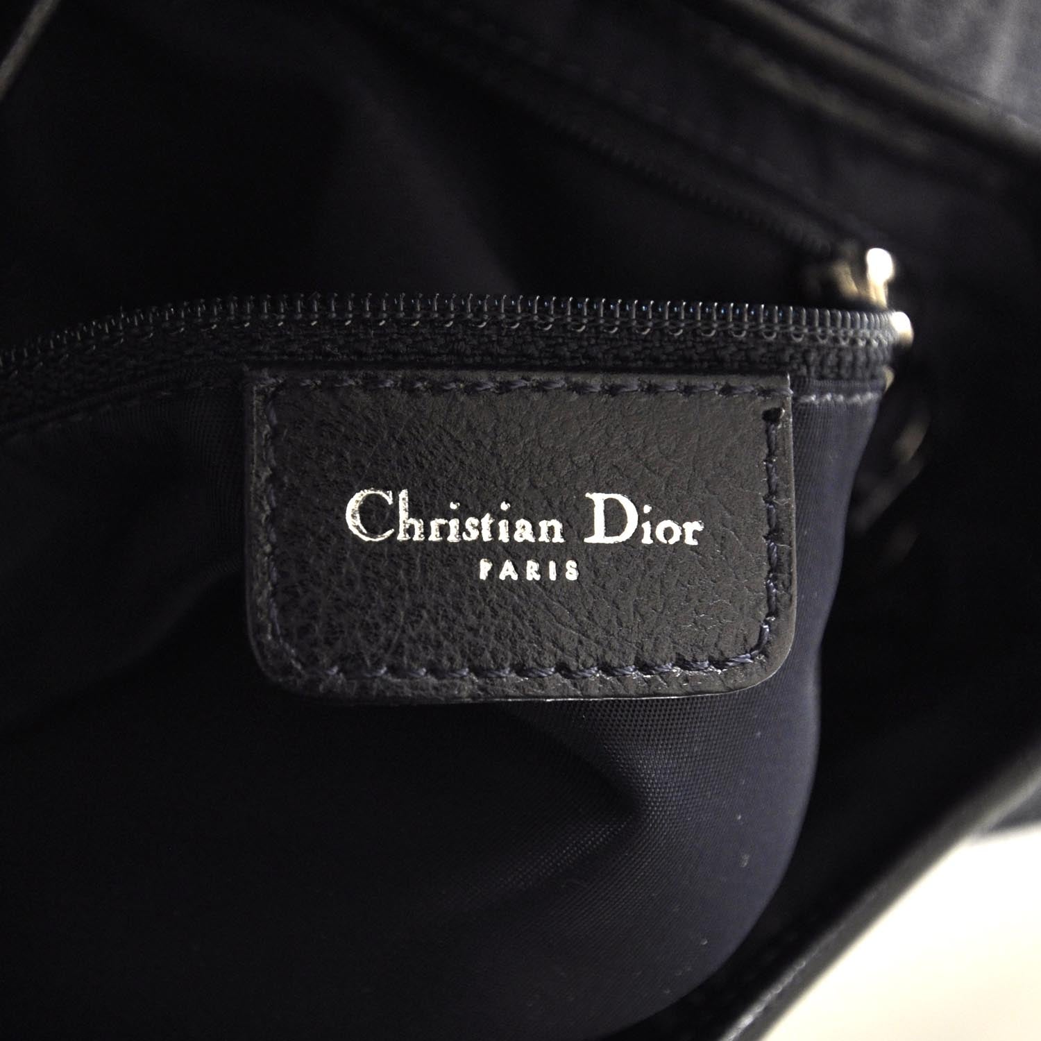 Christian Dior Denim Monogram Flight Saddle Bag 7 of 10