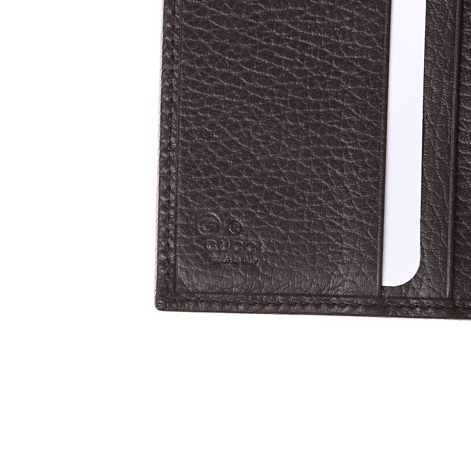 Gucci Monogram Bi-Fold Wallet Dark Brown 5 of 7