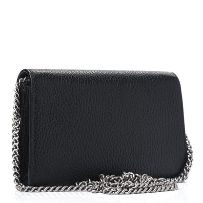 Gucci Calfskin Super Mini Dionysus Shoulder Bag Black 2 of 5