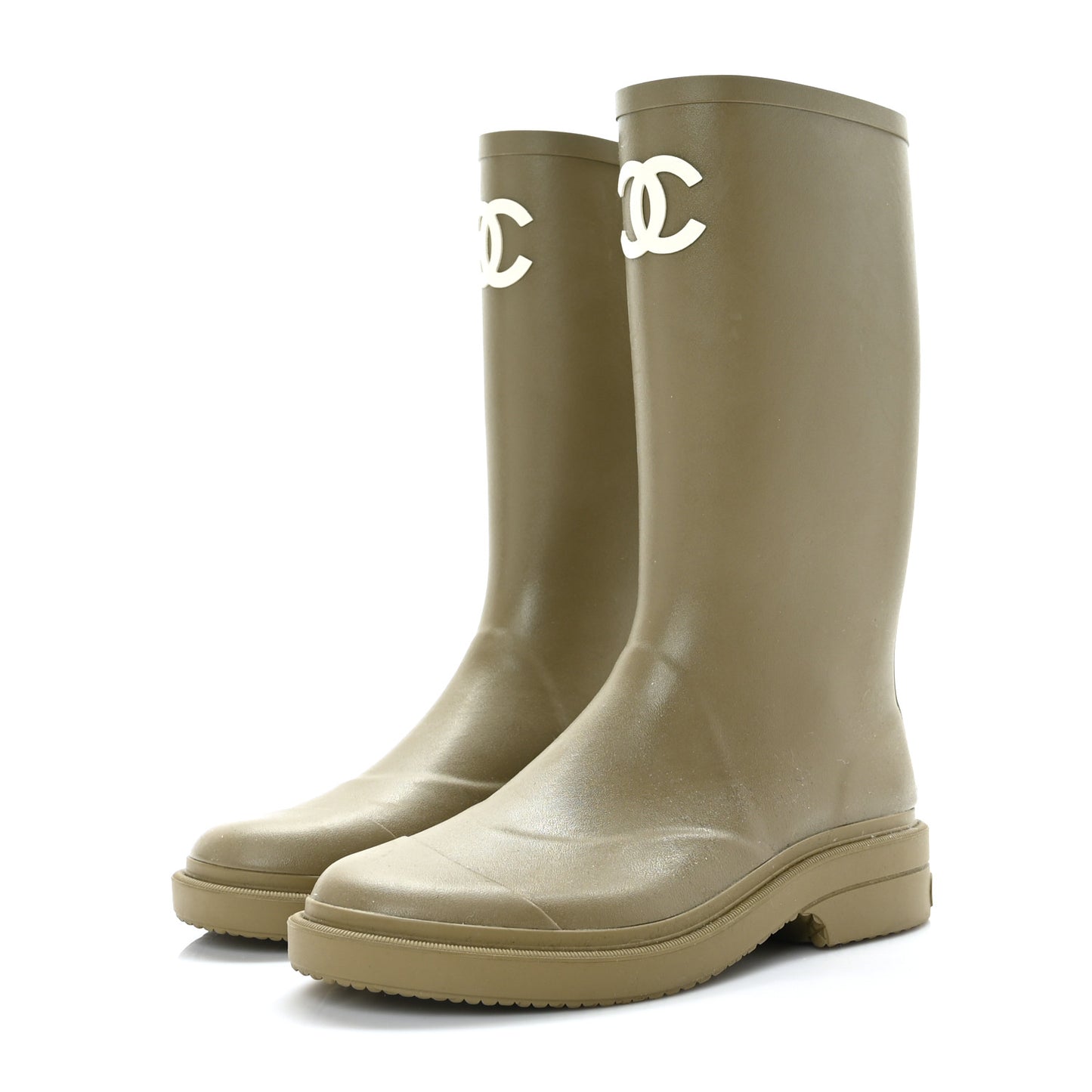 Caoutchouk CC High Boots 39 Dark Beige