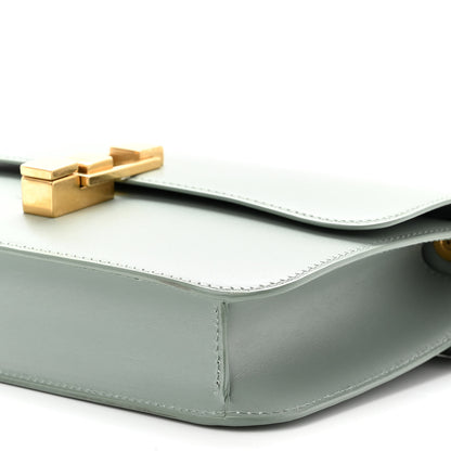 Saint Laurent Smooth Calfskin Carre Satchel Vert Opaline 9 of 9