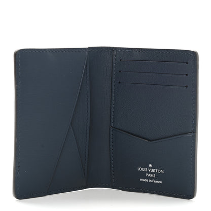 Louis Vuitton Ostrich Crocodile Pocket Organizer Blue Black 5 of 6