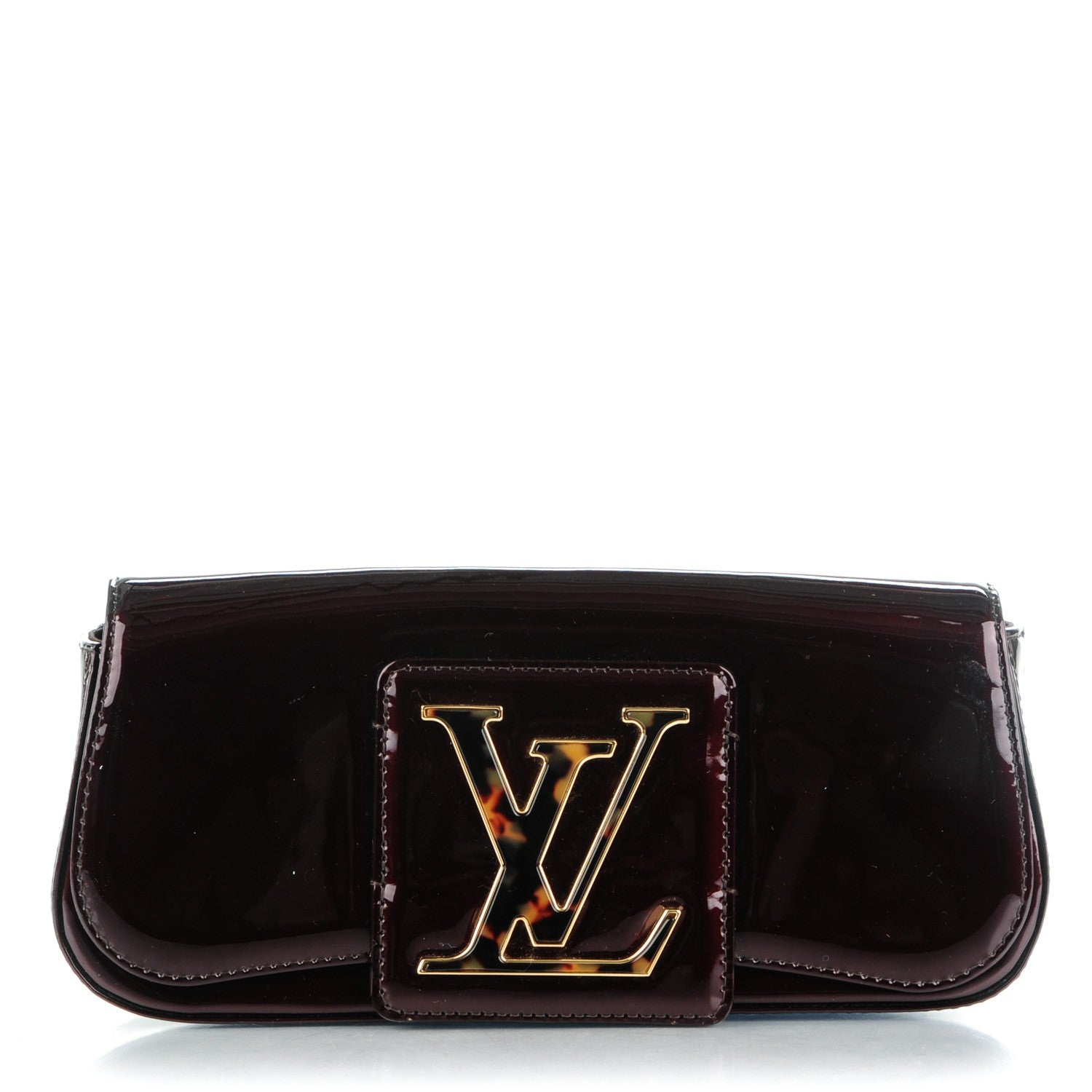 Louis Vuitton Patent Sobe Clutch Amarante 1 of 7