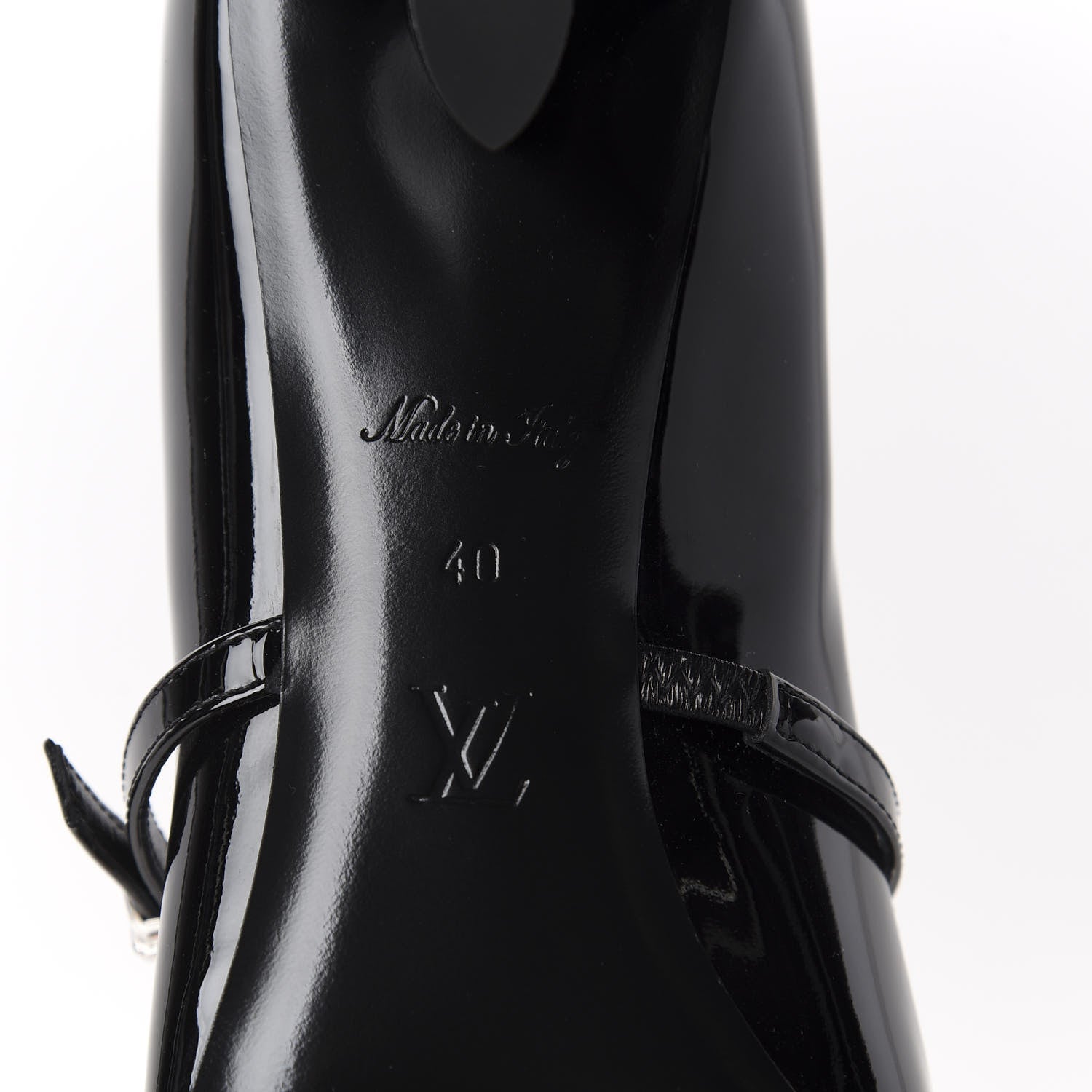 Louis Vuitton Patent Uniformes Silhouette 40mm Pumps 40 Black 9 of 9