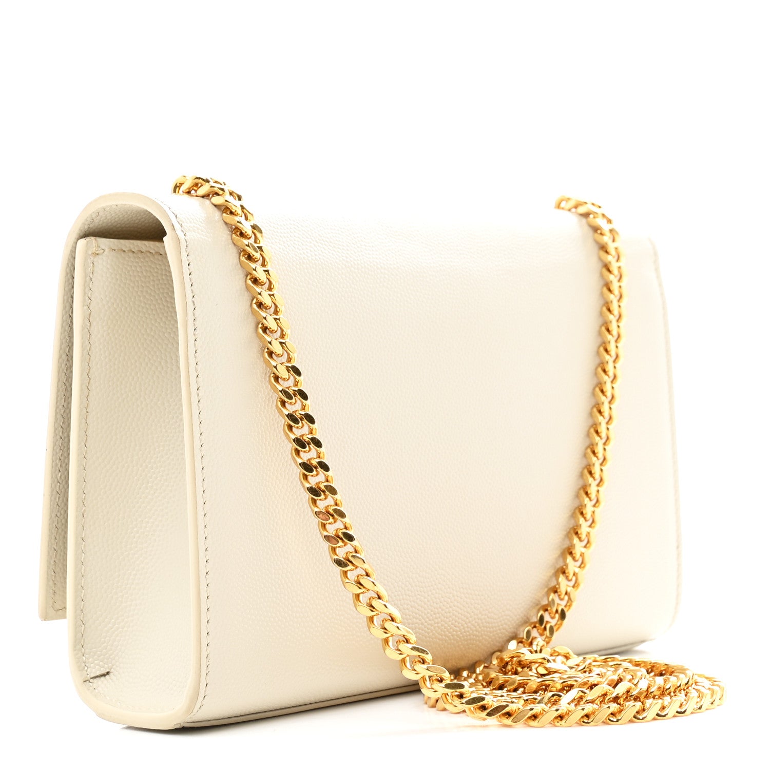 Saint Laurent Grain De Poudre Small Monogram Kate Satchel Crema Soft 3 of 11